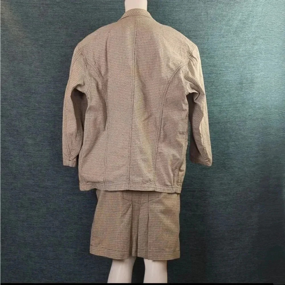 Vintage 80s In-Wear Women's Suit; Skirt & Blazer 100% Cotton - Picture 4 of 16
